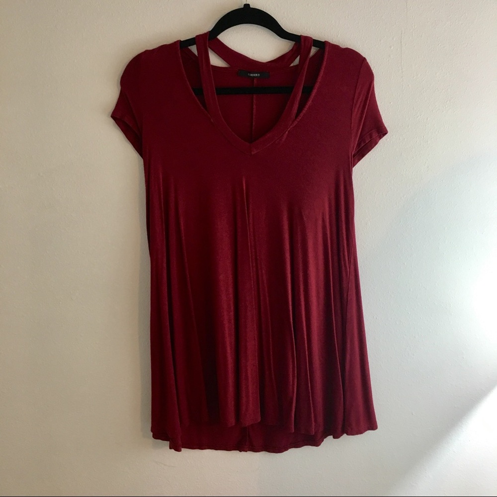 Red Shift Dress